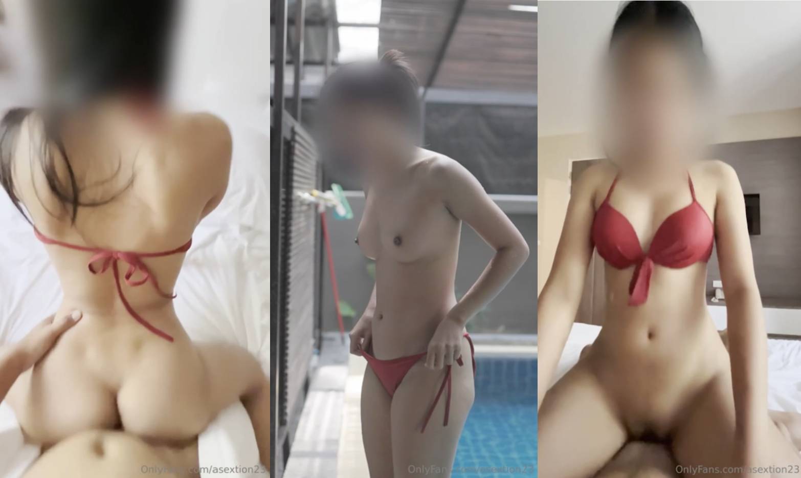 หลุด asextion23 Onlyfans น้องนุ่นเล่นน้ำแล้วขึ้นมาเย็ดกับพี่เทพ ยืนซอยหีเด้าท่าหมาเย็ดสดกัน หุ่นอย่างเด็ด สรุปไม่ได้เล่นน้ำ